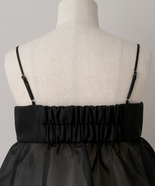 A part by(アパートバイ)の「ダブルラッセルキャミ(シャツ/ブラウス・レディース・オフホワイト/ブラック・FREE)」の10枚目の写真