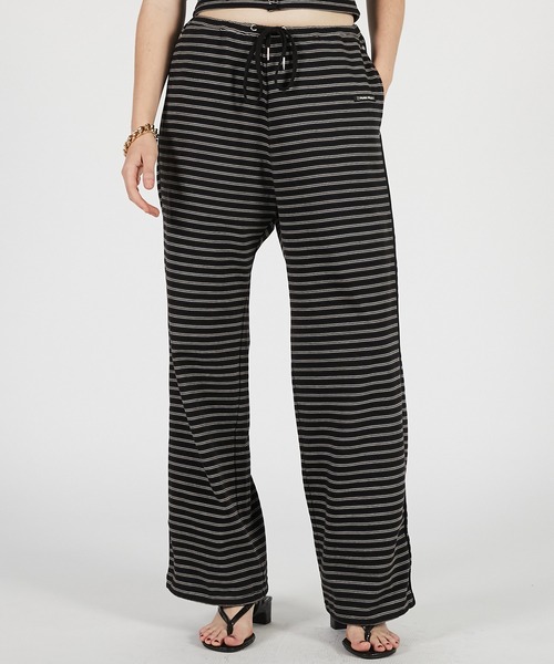 PRANK PROJECT（プランクプロジェクト）の「【2026Summer Pre-Order】ボーダーイージーパンツ / Border Easy Pants（その他パンツ・レディース・グレー/ブラック・36/38）」の3枚目の写真