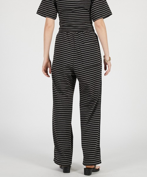 PRANK PROJECT（プランクプロジェクト）の「【2026Summer Pre-Order】ボーダーイージーパンツ / Border Easy Pants（その他パンツ・レディース・グレー/ブラック・36/38）」の8枚目の写真