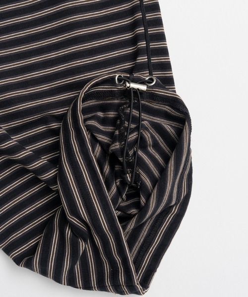 PRANK PROJECT（プランクプロジェクト）の「【2026Summer Pre-Order】ボーダーイージーパンツ / Border Easy Pants（その他パンツ・レディース・グレー/ブラック・36/38）」の22枚目の写真