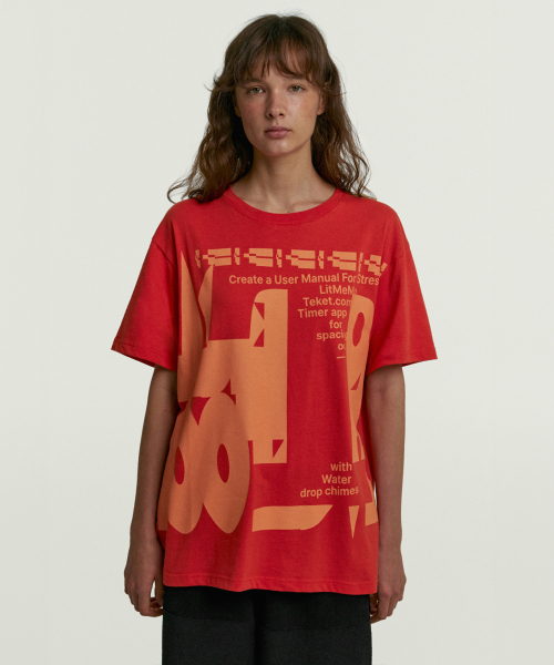 TEKET(テケット)の「Ease Loop Tee Red(Tシャツ/カットソー・レディース・その他・SMALL/MEDIUM/LARGE)」の2枚目の写真
