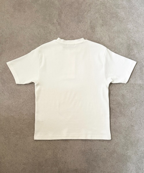 lilful(リルフル)の「【26年春夏新作】スパンリブ ベーシックヘンリーネック半袖Tシャツ(Tシャツ/カットソー・メンズ・カーキ/ブラック/ホワイト・L/M)」の21枚目の写真