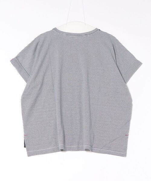 KID BLUE（キッドブルー）の「キッドブルー -２６コンビボーダー天竺 -半袖トップス -KRDN354 -kidblue（Tシャツ/カットソー・レディース・アイボリー/ネイビー・M）」の3枚目の写真