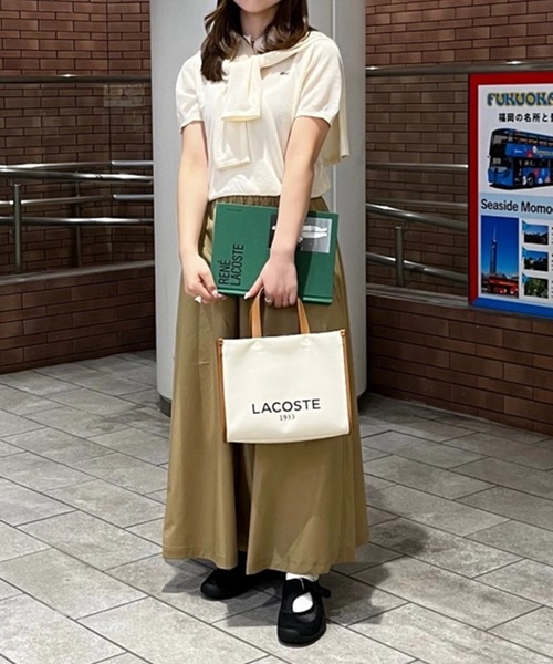 LACOSTE(ラコステ)の「レディース LOW MYSTERE 1262 SFA / バレエシューズ メッシュスニーカーサンダル(サンダル・レディース・ライトピンク/ブラック・25.5cm/24.0cm/24.5cm/23.0cm/23.5cm/22.5cm)」の18枚目の写真