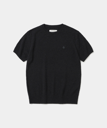 boucle crewneck s/s knit(womens) black