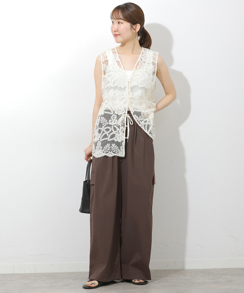 JOURNAL STANDARD relume（ジャーナルスタンダード　レリューム）の「ナイロンカーゴパンツ（カーゴパンツ・レディース・ベージュ/ライトグレー/ブラウン・36/38）」の11枚目の写真