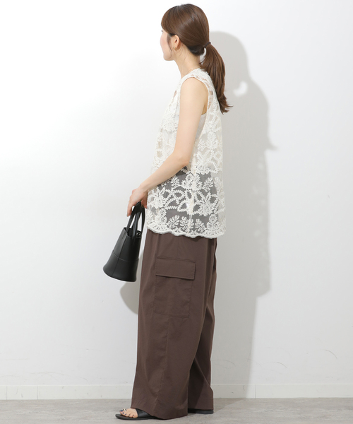 JOURNAL STANDARD relume（ジャーナルスタンダード　レリューム）の「ナイロンカーゴパンツ（カーゴパンツ・レディース・ベージュ/ライトグレー/ブラウン・36/38）」の12枚目の写真