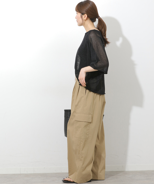 JOURNAL STANDARD relume（ジャーナルスタンダード　レリューム）の「ナイロンカーゴパンツ（カーゴパンツ・レディース・ベージュ/ライトグレー/ブラウン・36/38）」の19枚目の写真