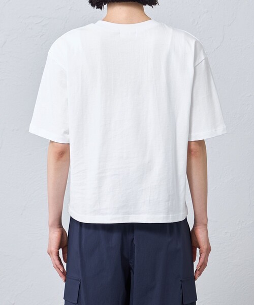 CAST:(キャストコロン)の「ジオメトリックプリントTシャツ(Tシャツ/カットソー・レディース・ホワイト・M)」の4枚目の写真