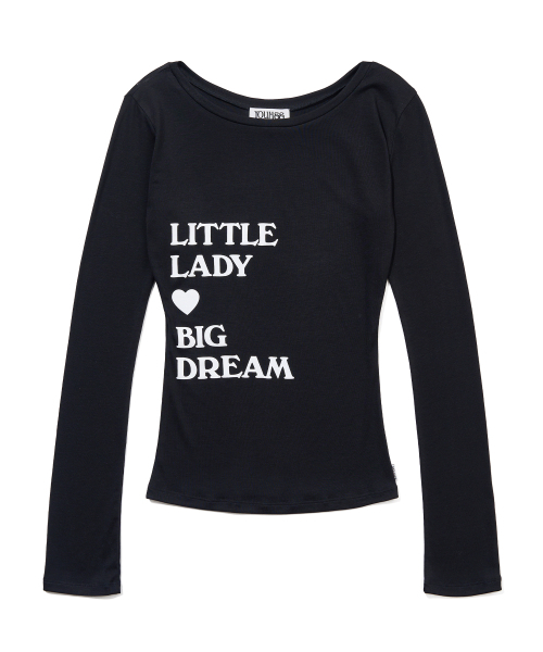 YOUHEE(ユヒ)の「TYPOGRAPHY LONG SLEEVE_BLACK(Tシャツ/カットソー・レディース・その他・SMALL/MEDIUM)」の5枚目の写真
