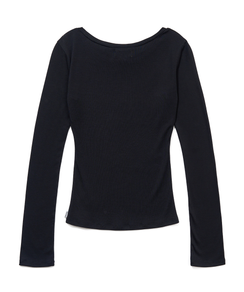 YOUHEE(ユヒ)の「TYPOGRAPHY LONG SLEEVE_BLACK(Tシャツ/カットソー・レディース・その他・SMALL/MEDIUM)」の6枚目の写真