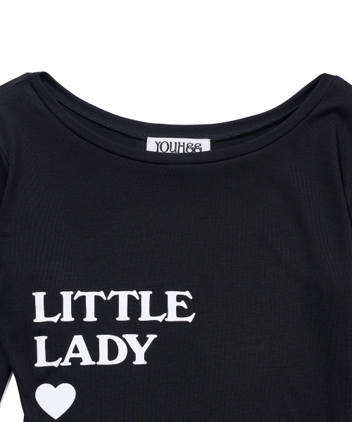 YOUHEE(ユヒ)の「TYPOGRAPHY LONG SLEEVE_BLACK(Tシャツ/カットソー・レディース・その他・SMALL/MEDIUM)」の7枚目の写真