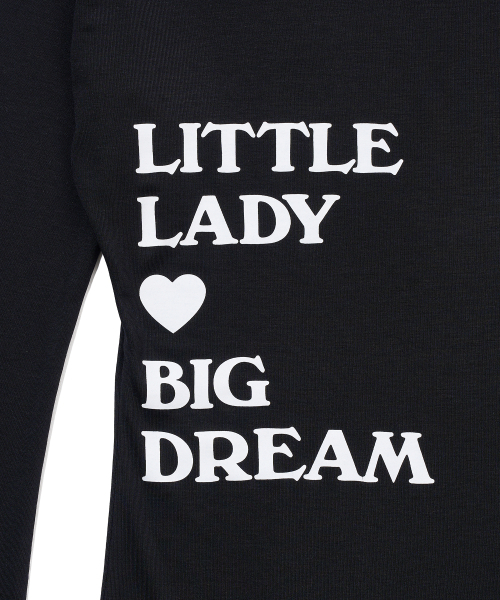 YOUHEE(ユヒ)の「TYPOGRAPHY LONG SLEEVE_BLACK(Tシャツ/カットソー・レディース・その他・SMALL/MEDIUM)」の2枚目の写真