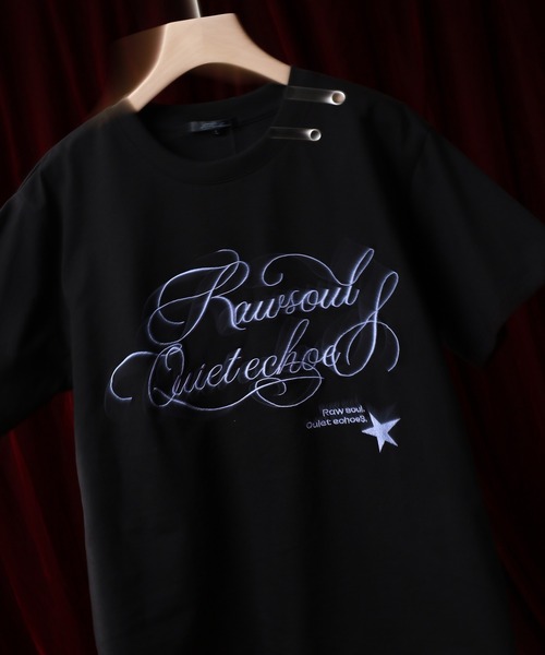 Jungle Storm(ジャングルストーム)の「RESHAM Y2K STAR ワッペンTシャツ 半袖(Tシャツ/カットソー・メンズ・アイボリー/ブラック/アイボリー系/ブルー/ピンク系/ピンク/ブルー系/ブラック系・S/L/M)」の3枚目の写真