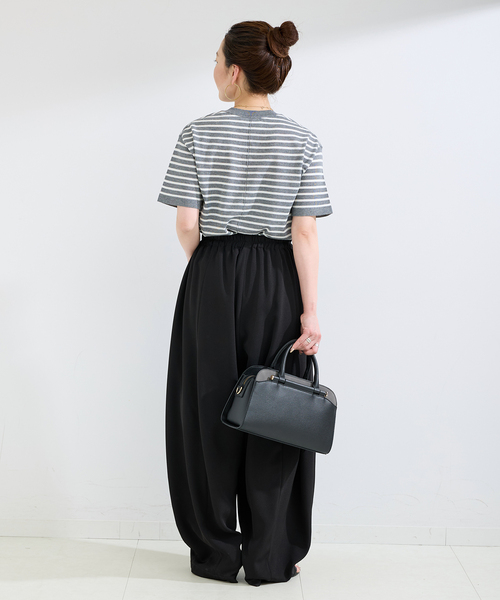 B.C STOCK(ベーセーストック)の「手洗い可 / ニットTシャツ(ニット/セーター・レディース・アイボリー/ピンク/ブラウン/ライトグレー・FREE)」の7枚目の写真