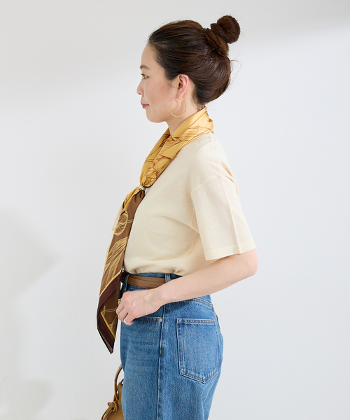 B.C STOCK(ベーセーストック)の「手洗い可 / ニットTシャツ(ニット/セーター・レディース・アイボリー/ピンク/ブラウン/ライトグレー・FREE)」の15枚目の写真