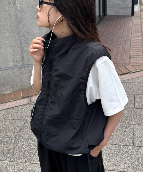 セール】【WEB限定】【ユニセックス】撥水ドロストナイロンベスト
