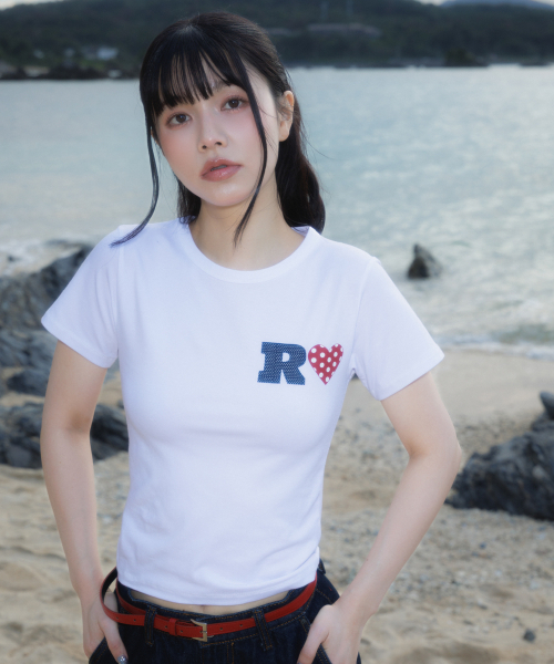 ROSEFRANTZ（ロゼフランツ）の「Dot Heart Cotton T-Shirt [Ivory]（Tシャツ/カットソー・レディース・アイボリー・SMALL/MEDIUM）」の3枚目の写真