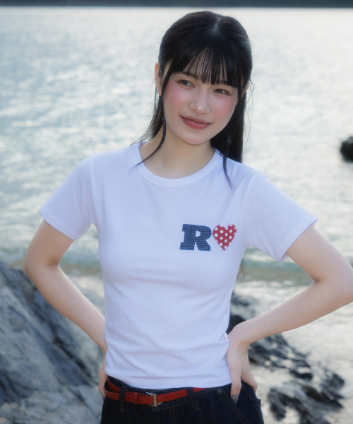ROSEFRANTZ（ロゼフランツ）の「Dot Heart Cotton T-Shirt [Ivory]（Tシャツ/カットソー・レディース・アイボリー・SMALL/MEDIUM）」の12枚目の写真