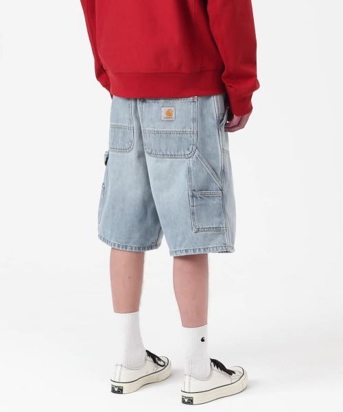 Carhartt WIP(カーハートダブリューアイピー)の「Carhartt WIP DOUBLE KNEE SHORT(カーハートワークインプログレス ダブルニーショート)(デニムパンツ・メンズ・ブルー系・28/30/32/34/36)」の4枚目の写真