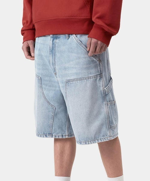 Carhartt WIP(カーハートダブリューアイピー)の「Carhartt WIP DOUBLE KNEE SHORT(カーハートワークインプログレス ダブルニーショート)(デニムパンツ・メンズ・ブルー系・28/30/32/34/36)」の6枚目の写真