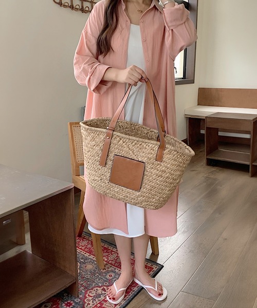 by LEGNA(バイレグナ)の「前開きロングシャツワンピース(シャツワンピース・レディース・カーキ/ブラック/ブルー/ベージュ/ネイビー/ブラウン/ホワイト/キャメル/ピンク・FREE)」の14枚目の写真