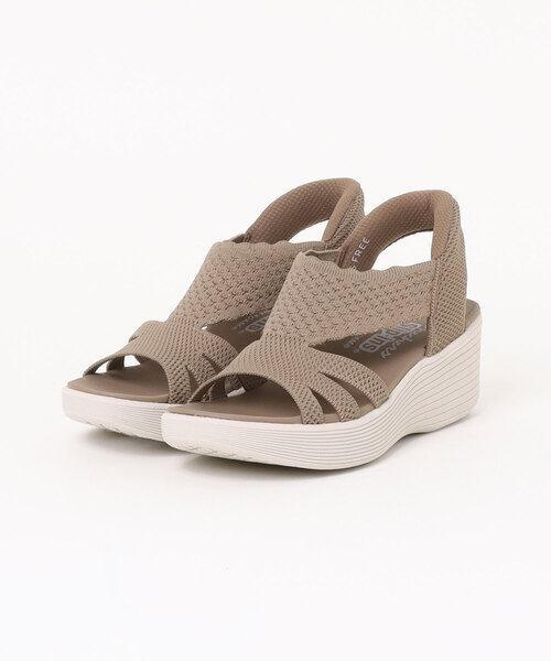 SKECHERS(スケッチャーズ)の「【SKECHERS】スケッチャーズ SLIP-INS:PARALLEL LITE - SUMMER INVITE(スリップインズ:パラレル ライト - サマー インバイト)120012(サンダル・レディース・ナチュラル/モカ/ブラック×ブラック/ピンク系その他・25.0cm/24.0cm/23.0cm/22.0cm)」の1枚目の写真