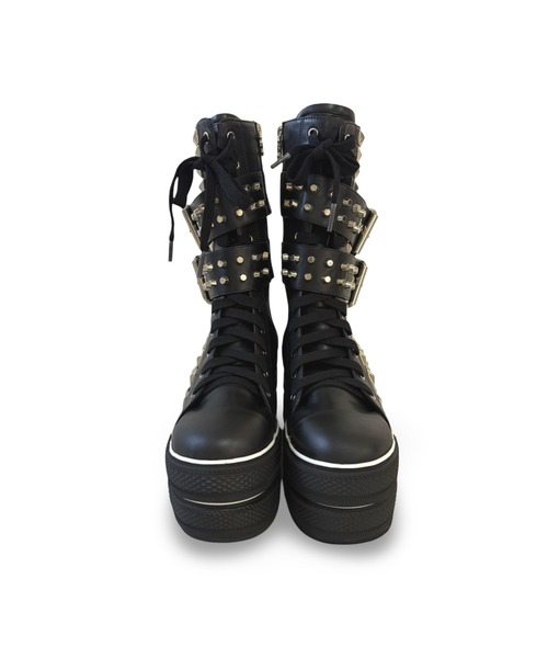 ダブルベルト パンクブーツ Charla Tedrick│Jeffrey Campbell