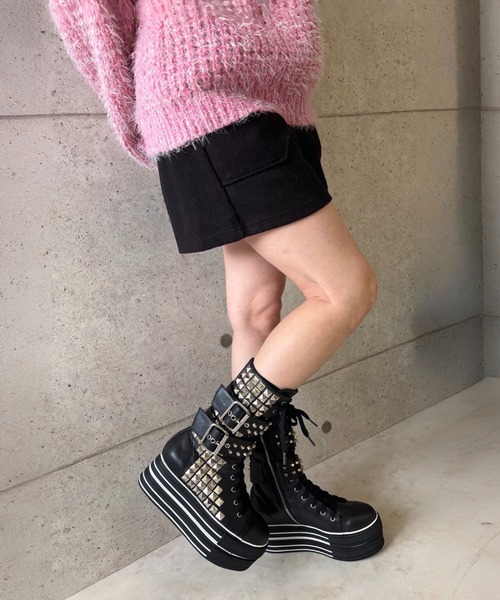 ダブルベルト パンクブーツ Charla Tedrick│Jeffrey Campbell