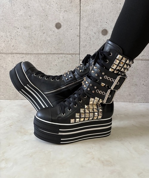 ダブルベルト パンクブーツ Charla Tedrick│Jeffrey Campbell