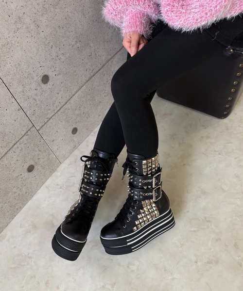 ダブルベルト パンクブーツ Charla Tedrick│Jeffrey Campbell