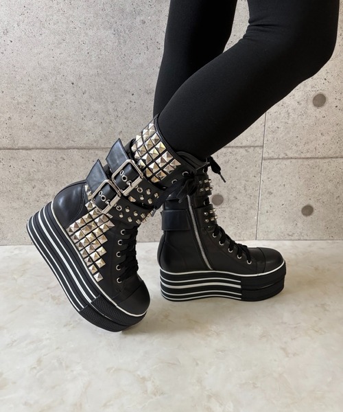 ダブルベルト パンクブーツ Charla Tedrick│Jeffrey Campbell