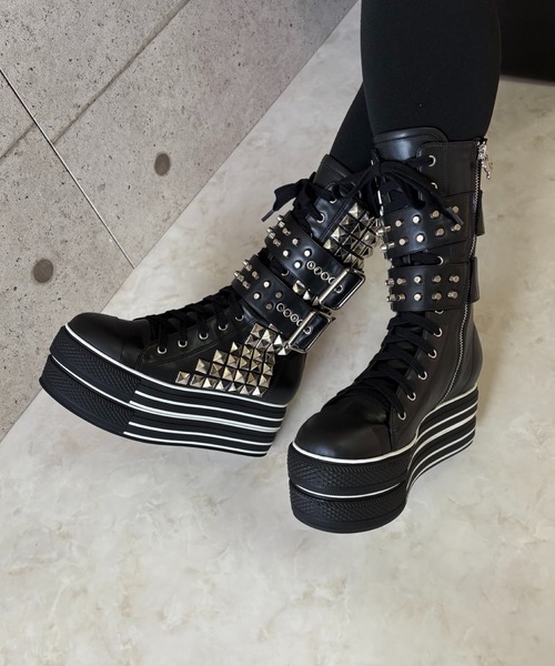 ダブルベルト パンクブーツ Charla Tedrick│Jeffrey Campbell