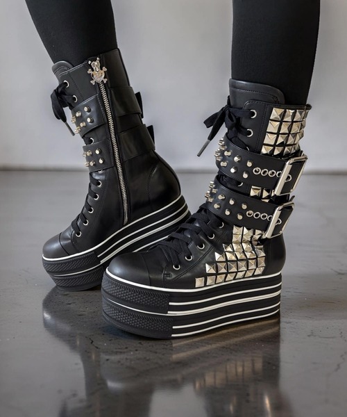 ダブルベルト パンクブーツ Charla Tedrick│Jeffrey Campbell
