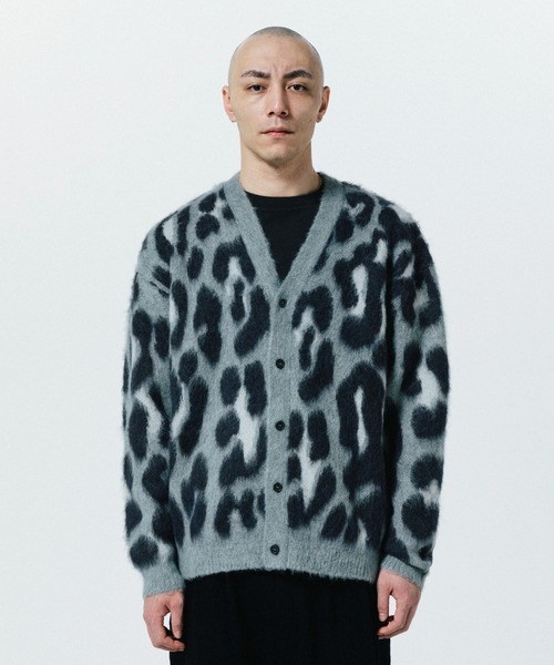 ROTTWEILER（ロットワイラー）の「LEOPARD CARDIGAN（カーディガン/ボレロ・メンズ・グレー/ブラック・S/M/L/XL）」の2枚目の写真
