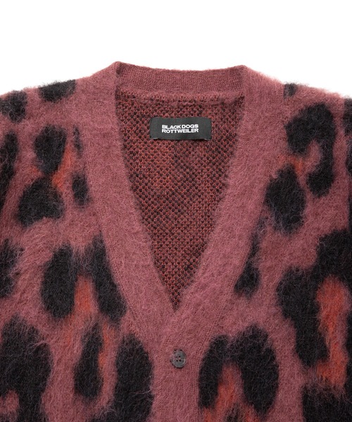 ROTTWEILER（ロットワイラー）の「LEOPARD CARDIGAN（カーディガン/ボレロ・メンズ・グレー/ブラック・S/M/L/XL）」の4枚目の写真