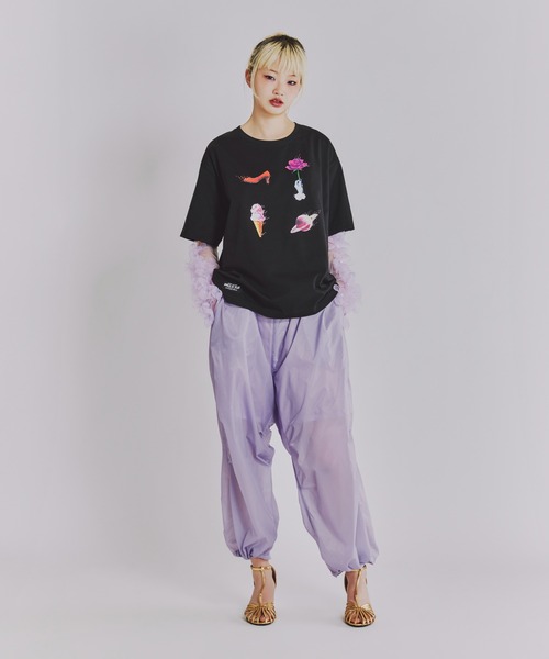 anna sui nyc(アナ スイ エヌ ワイ シー)の「SHIRACO プリントTシャツ(Tシャツ/カットソー・レディース・ホワイト/ブラック/ピンク・FREE)」の22枚目の写真