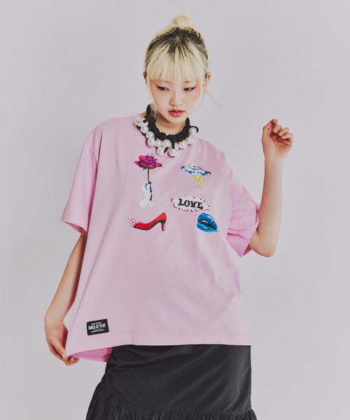 anna sui nyc(アナ スイ エヌ ワイ シー)の「SHIRACO プリントTシャツ(Tシャツ/カットソー・レディース・ホワイト/ブラック/ピンク・FREE)」の18枚目の写真