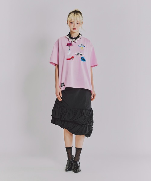 anna sui nyc(アナ スイ エヌ ワイ シー)の「SHIRACO プリントTシャツ(Tシャツ/カットソー・レディース・ホワイト/ブラック/ピンク・FREE)」の14枚目の写真