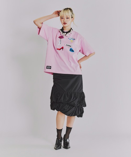 anna sui nyc(アナ スイ エヌ ワイ シー)の「SHIRACO プリントTシャツ(Tシャツ/カットソー・レディース・ホワイト/ブラック/ピンク・FREE)」の10枚目の写真