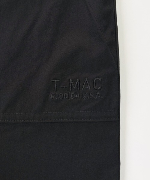 T-MAC OUTING（ティーマック アウティング）の「接触冷感 ナイロンストレッチ ベイカーイージーパンツ（カーゴパンツ・メンズ・カーキ/ブラック・M）」の4枚目の写真