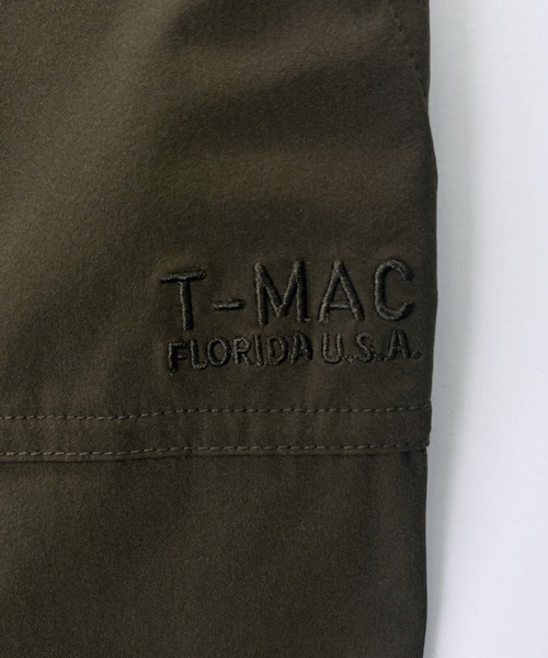 T-MAC OUTING（ティーマック アウティング）の「接触冷感 ナイロンストレッチ ベイカーイージーパンツ（カーゴパンツ・メンズ・カーキ/ブラック・M）」の7枚目の写真