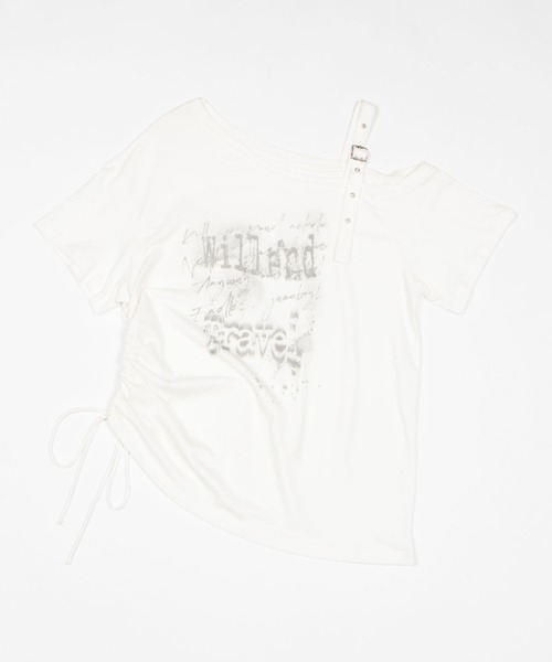 dispark(ディスパーク)の「DISPARK/レタリングデザインT(Tシャツ/カットソー・レディース・ブラック/ホワイト・FREE)」の11枚目の写真