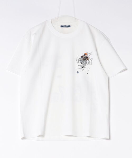 BAYBLO(ベイブロ)の「(RM)【COMPLETE】コットン100% 天竺 プリント デザイン クルーネックTシャツ(Tシャツ/カットソー・メンズ・ブラック系2/ブラック系1/ホワイト系1/ホワイト系2・LARGE/MEDIUM)」の3枚目の写真