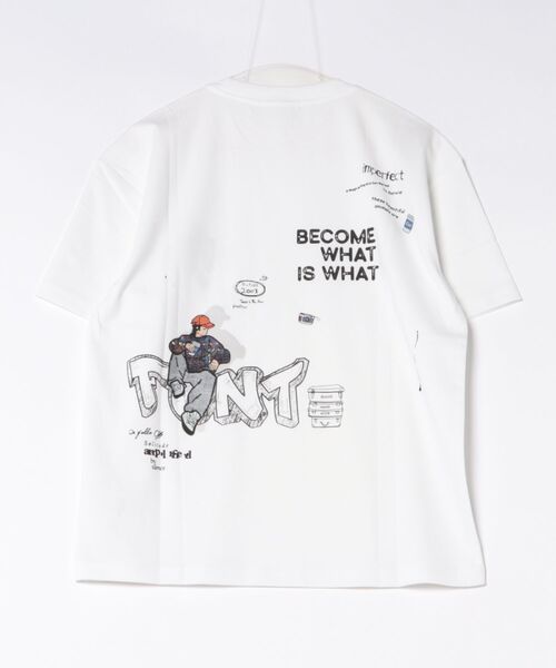 BAYBLO(ベイブロ)の「(RM)【COMPLETE】コットン100% 天竺 プリント デザイン クルーネックTシャツ(Tシャツ/カットソー・メンズ・ブラック系2/ブラック系1/ホワイト系1/ホワイト系2・LARGE/MEDIUM)」の6枚目の写真