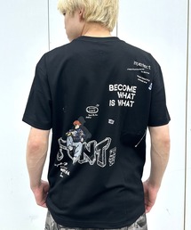 (RM)【COMPLETE】コットン100% 天竺 プリント デザイン クルーネックTシャツ