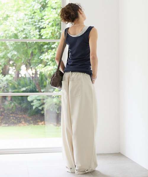 PBLIM（ページボーイリム）の「《UNISEX》ヘンリーレイヤードタンク / ２枚セット（タンクトップ・レディース・ネイビー系/ブラウン系/グレー系・FREE）」の17枚目の写真
