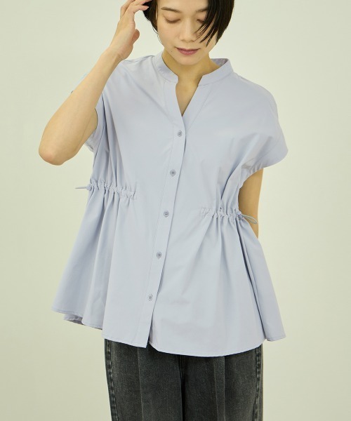 VICKY(ビッキー)の「UVカット接触冷感 4WAYフレンチスリーブ(シャツ/ブラウス・レディース・ブルー/オフホワイト/ブラック/ブラウン・M)」の12枚目の写真