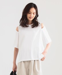 ショルダー スリット Tシャツ