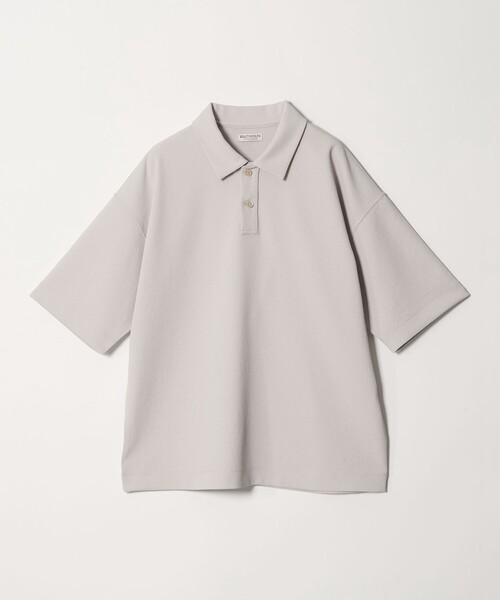 BEAUTY&YOUTH UNITED ARROWS(ビューティーアンドユースユナイテッドアローズ)の「Air Dobby ワイドテーパード ポロシャツ ヨコストレッチ 吸水速乾 ウォッシャブル(ポロシャツ・メンズ・ライトグレー/ブラック/ダークブラウン・L/M/S/XL)」の1枚目の写真